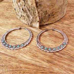 Lucky Brand Silver Hoop Earrings
